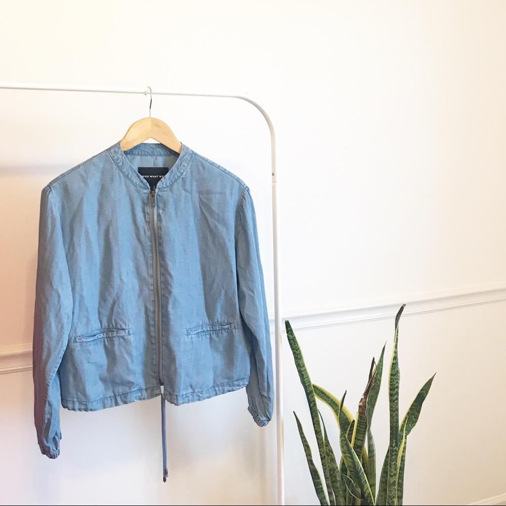 🚌 Who What Wear | denim chambray jacket